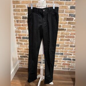Chaps Boys 14 Slim Black Twill Pants